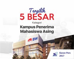 IIK Bhakti Wiyata Terpilih Menjadi 5 Besar pilihan Favorit Mahasiswa Asing Menurut Siaran Pers Ristekditi Tanggal 12 Mei 2017